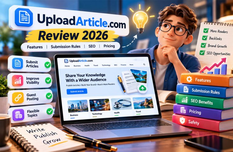 UploadArticle.com Review 2026: Features, Submission Rules, SEO, and Pricing UploadArticle.com Review 2026: Features, Submission Rules, SEO, and Pricing
