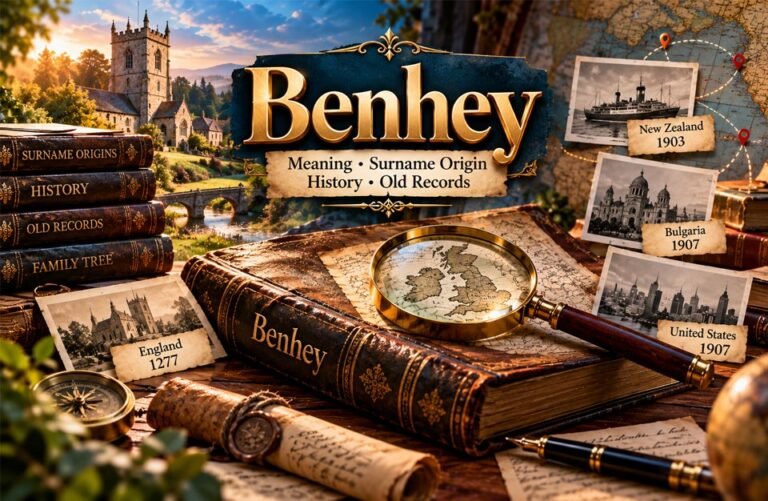 Benhey: Meaning, Surname Origin, History, and Old Records Benhey: Meaning, Surname Origin, History, and Old Records