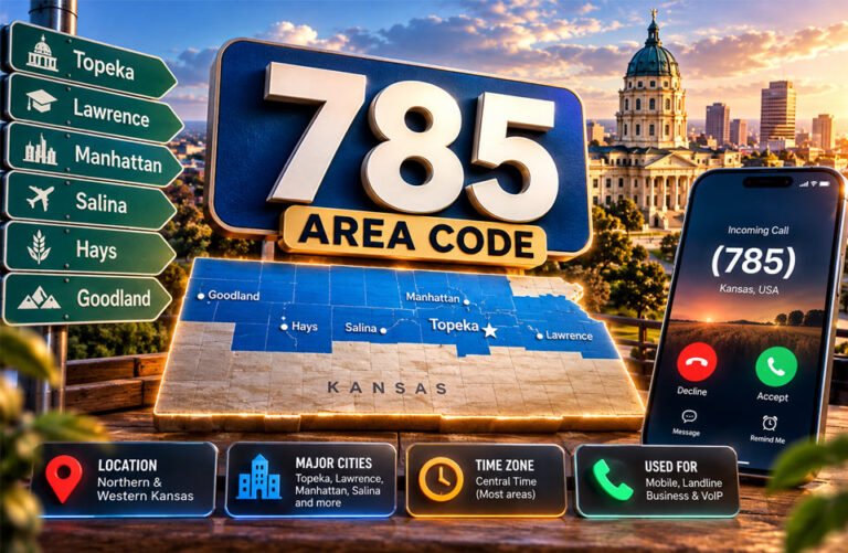 785 Area Code Complete Guide: Location, Cities, Calls, and Safety 785 Area Code Complete Guide: Location, Cities, Calls, and Safety