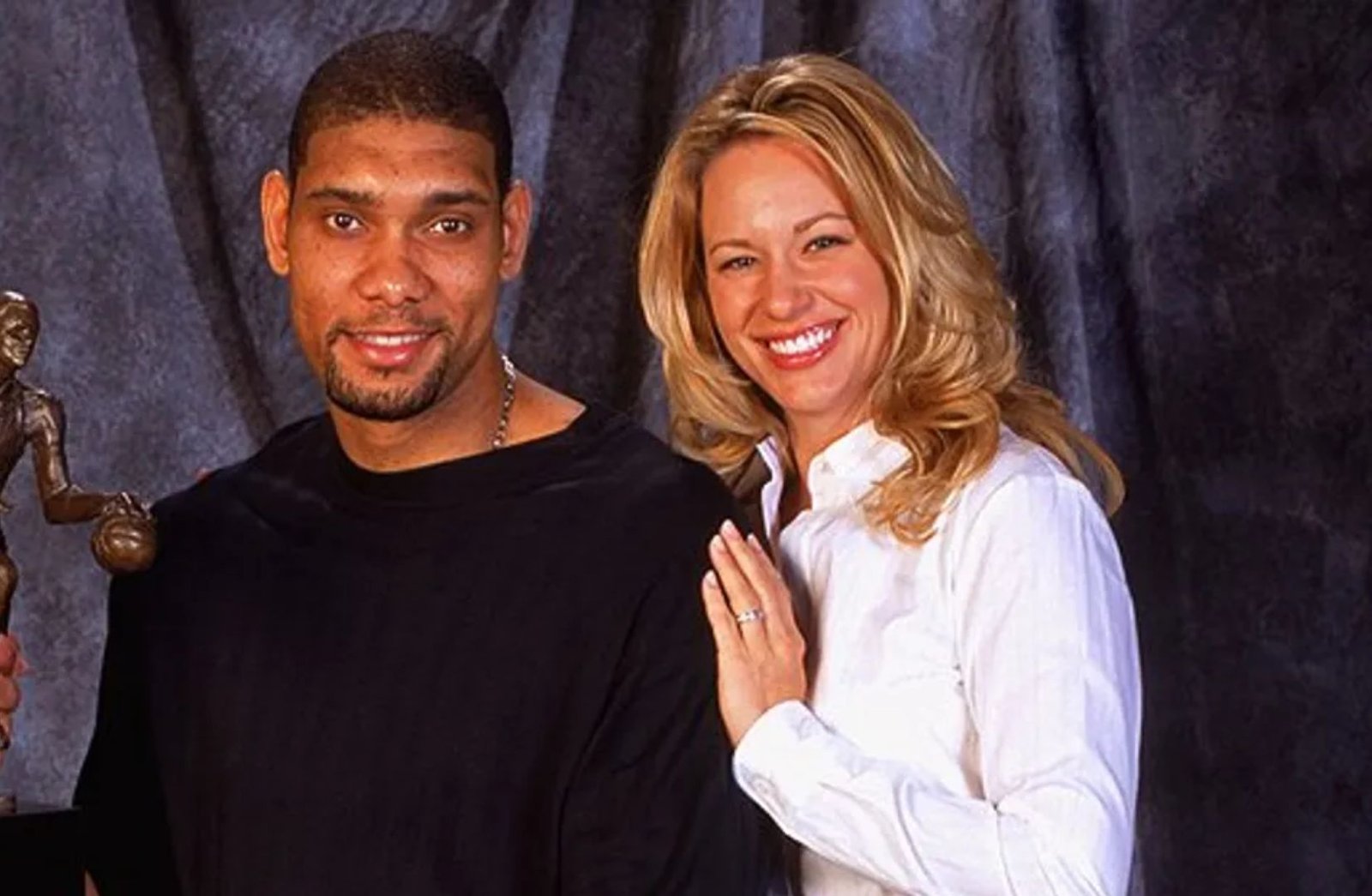 Amy Sherrill and Tim Duncan married in 2001.